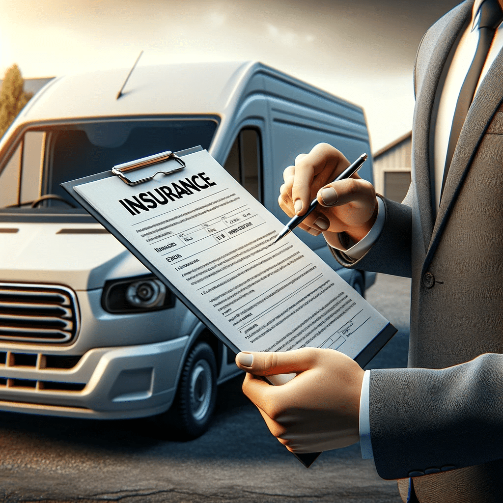 Examinando camioneta de carga con documentos de seguro. | Renta de Camionetas de Cargacargo