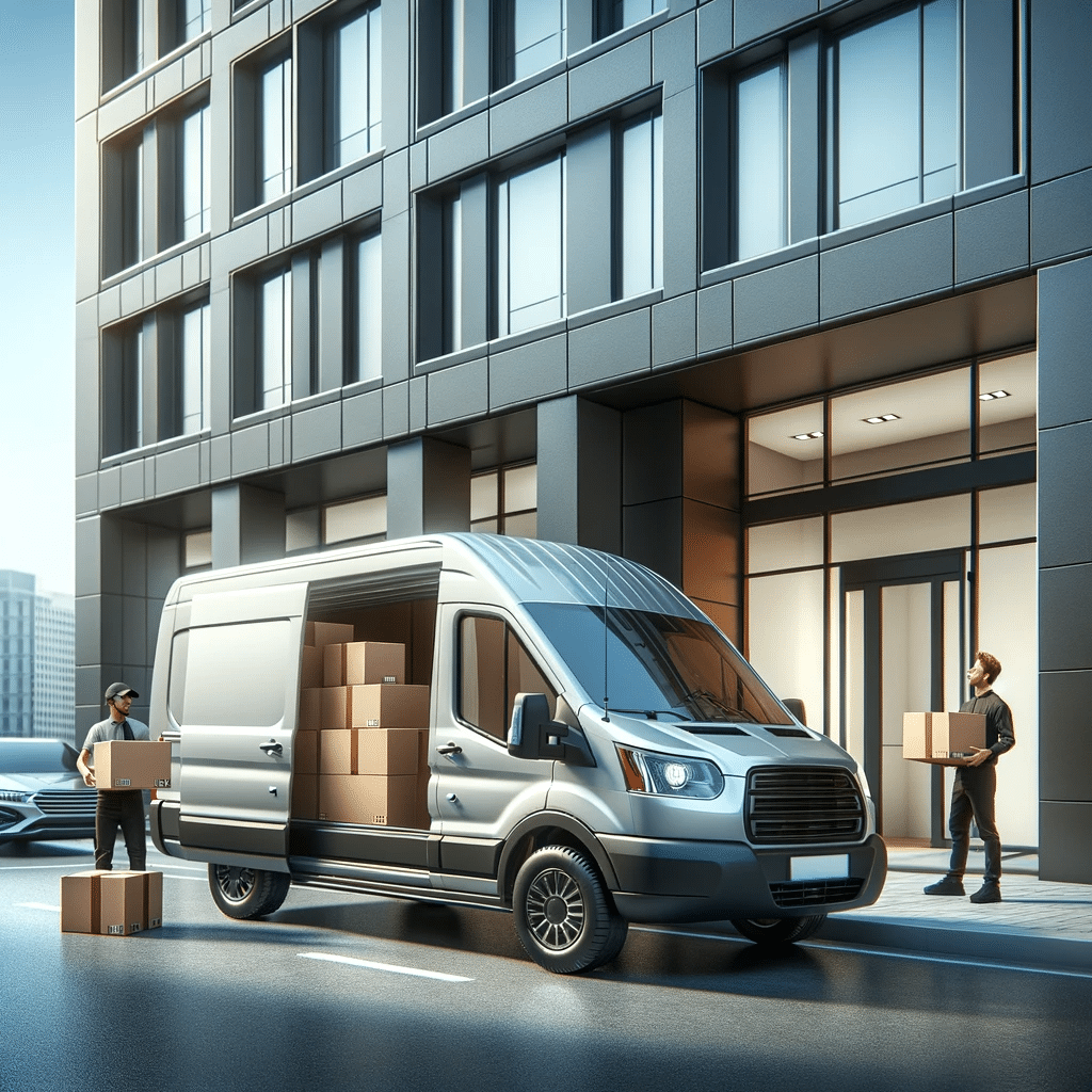 Vehículo de carga en uso por empresa para entregas | Renta de Camionetas de Carga Rent