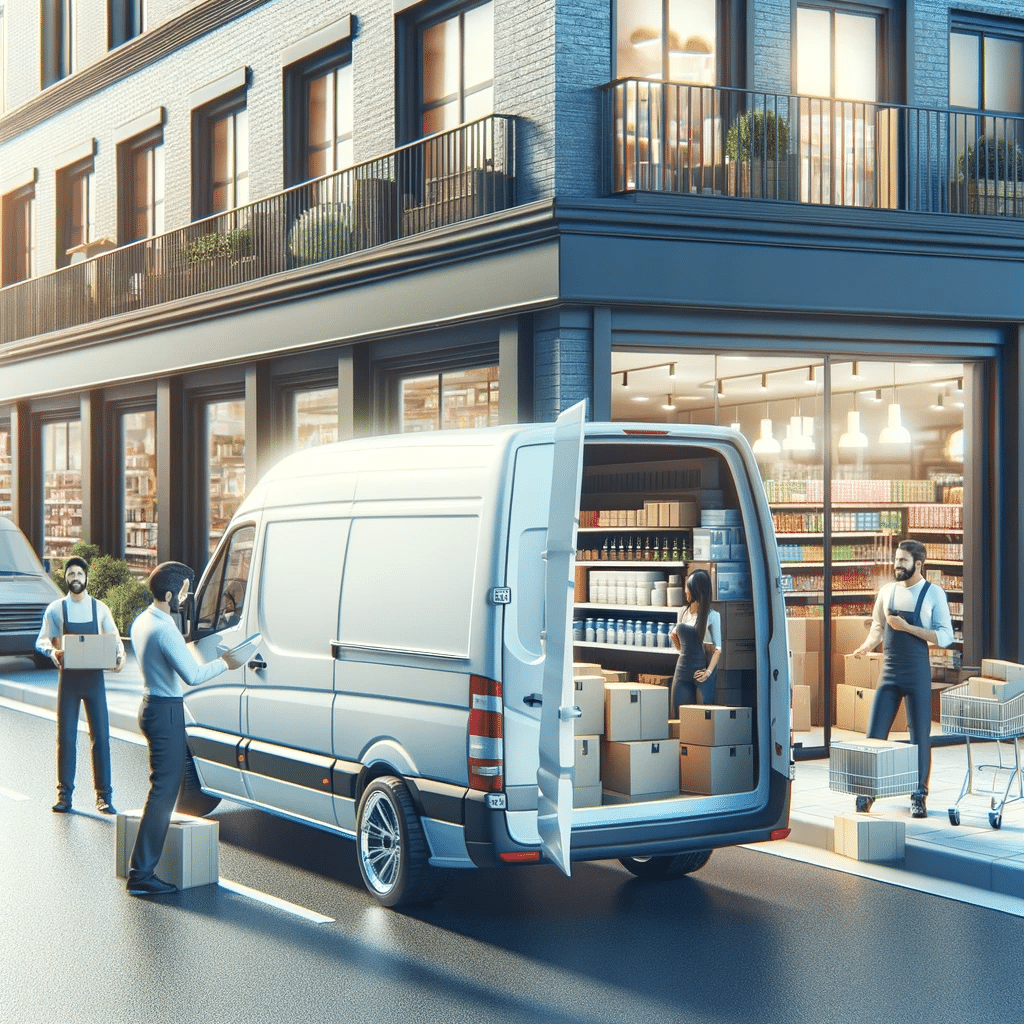 Camioneta de carga con seguro incluido en calle urbana. | Renta de Camionetas de Cargacargo 