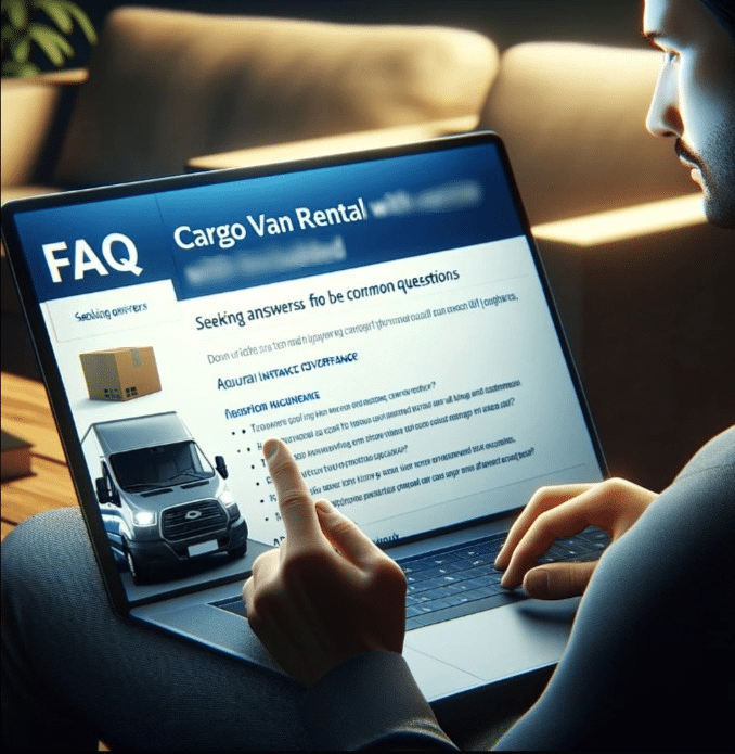 Lectura de FAQ de alquiler de camionetas con seguro en PC. | Renta de Camionetas de Carga Rent