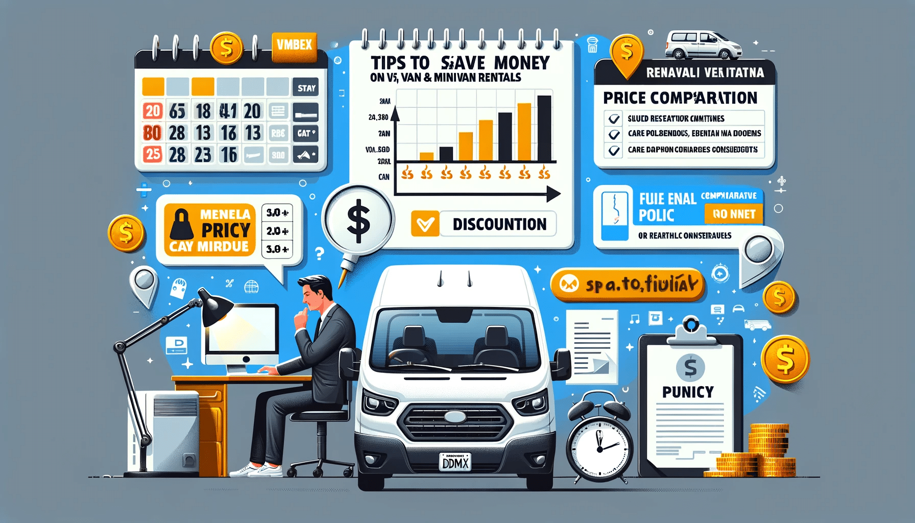 Estrategias de ahorro en renta de vans en CDMX.